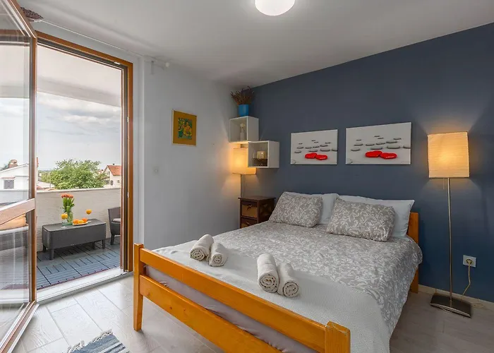 Modernes Mit Meerblick, Stylischem Interieur, Privatem Balkon, Grill, Klima, Wifi * 波雷奇