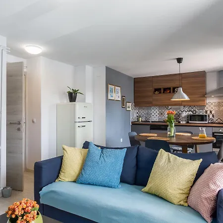 Modernes Mit Meerblick, Stylischem Interieur, Privatem Balkon, Grill, Klima, Wifi Daire *